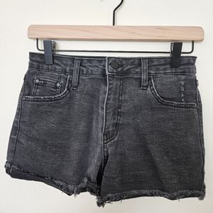Just Black | Black Ancil Frayed Hem Jean Short